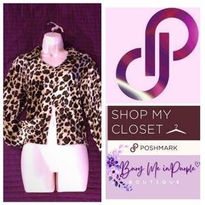 ANIMAL PRINT BLOUSE